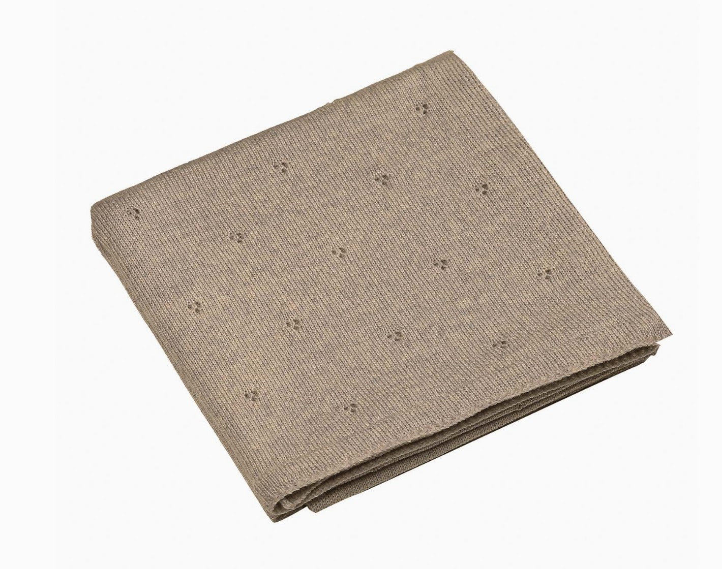 Babydecke aus 100% Merinowolle in beige