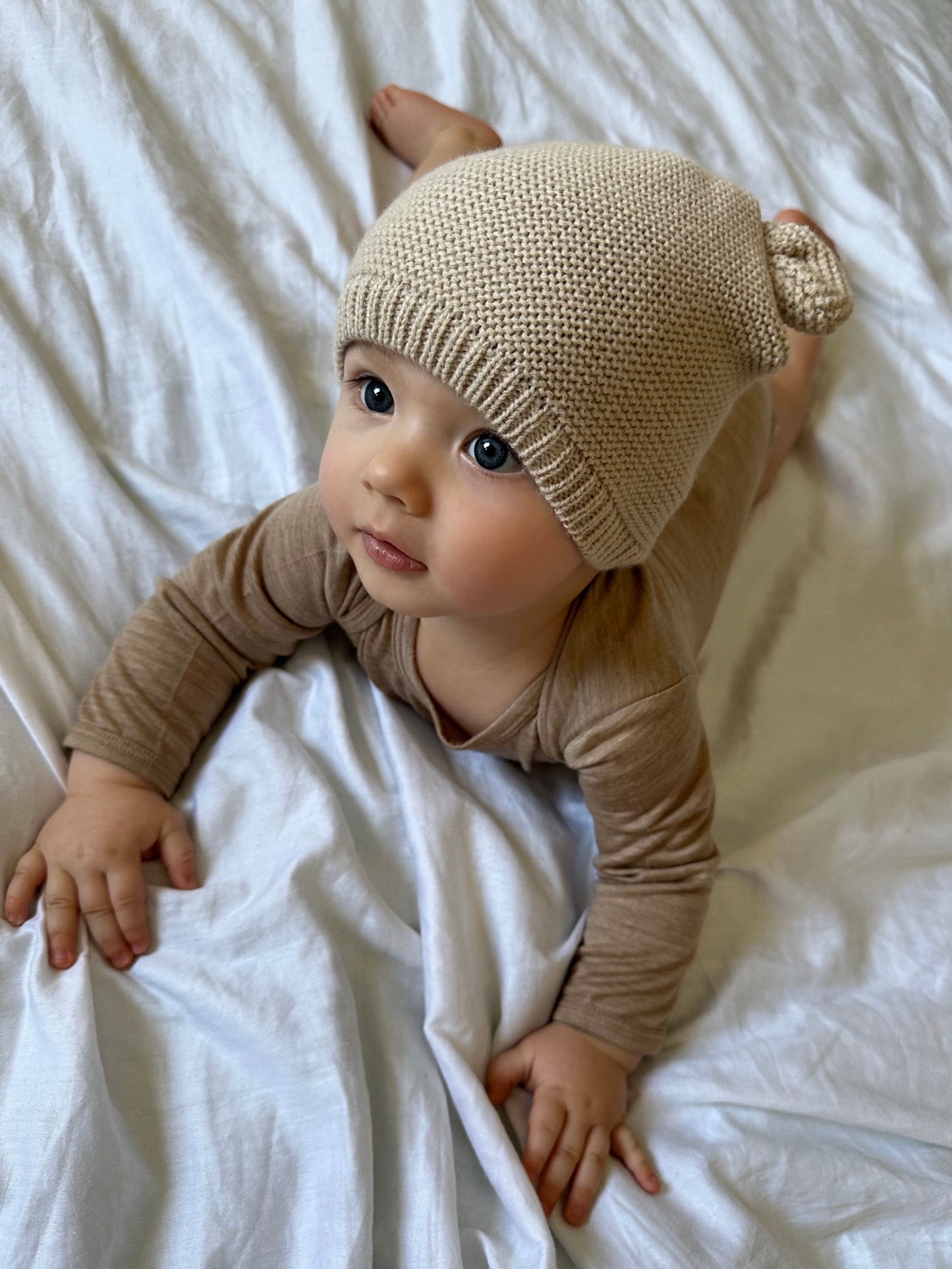 Langarmbody sand, 100% Merinowolle (bio/GOTS)