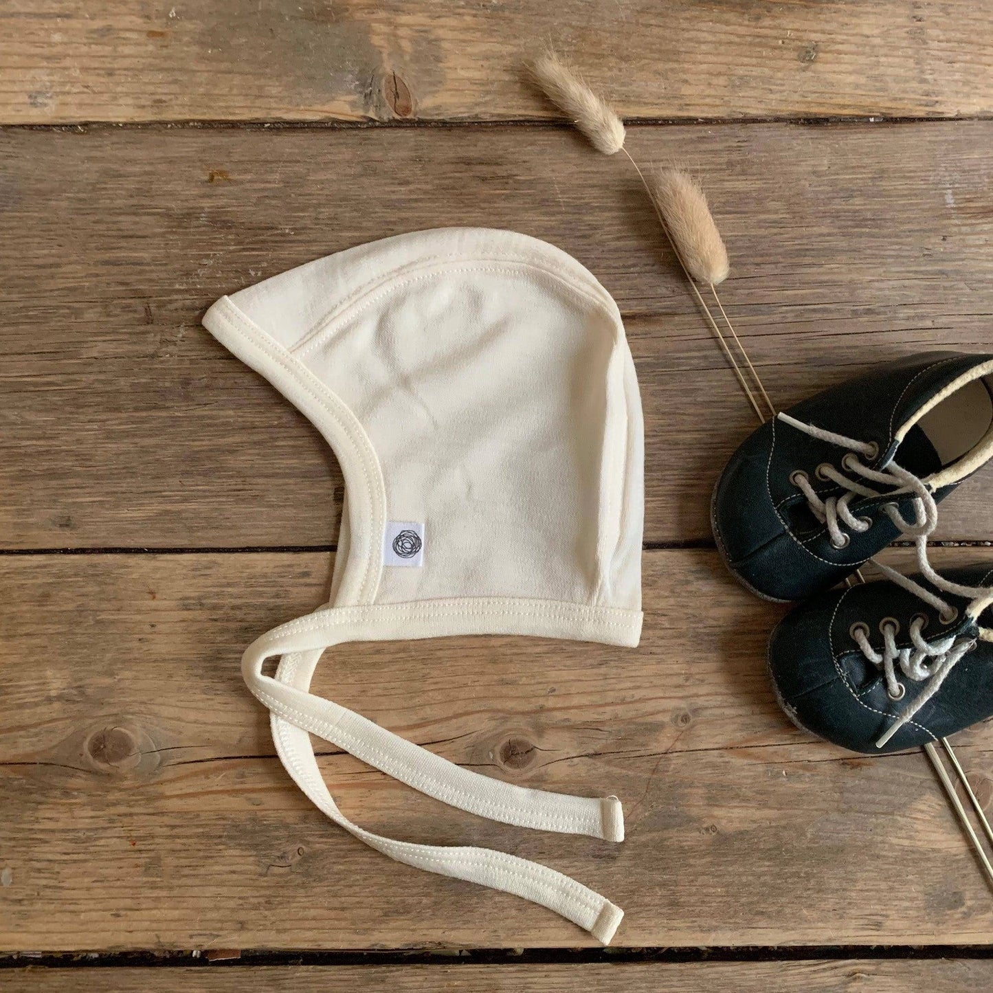 Babymütze Natur, 100% Merinowolle