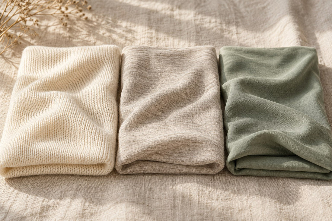 Babybody-Materialvergleich: Merino, Wolle-Seide & Lyocell
