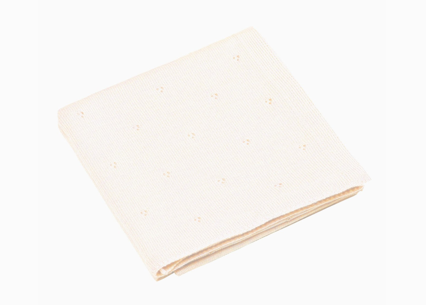 Babydecke aus 100% Merinowolle in creme