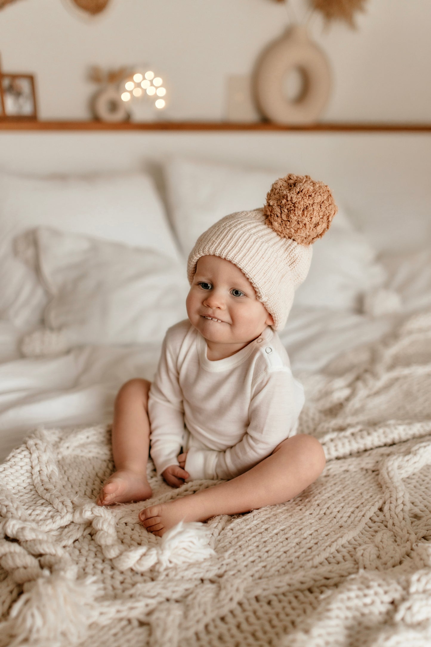 Langarmbody weiß, 100% Merinowolle (bio/GOTS)