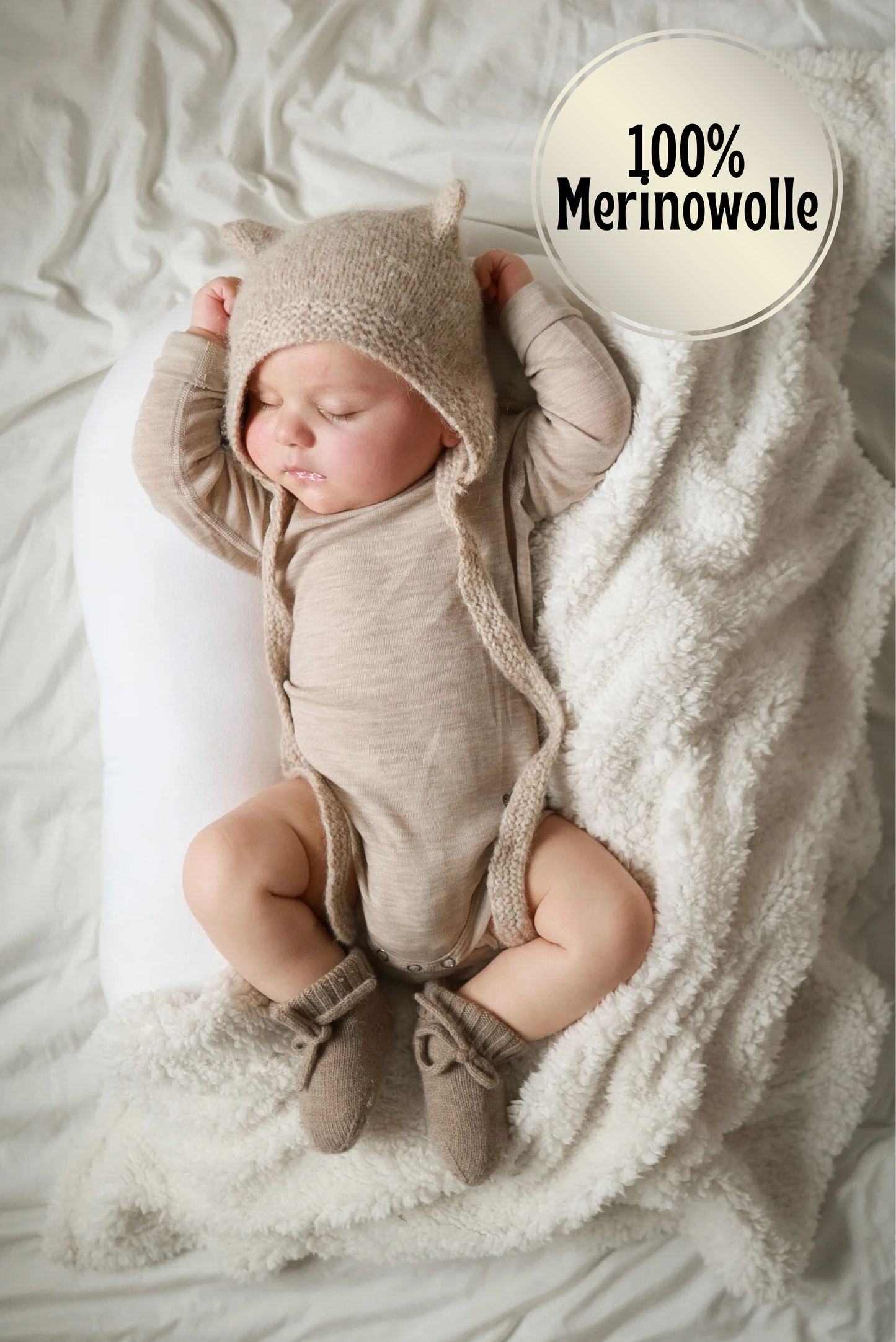 Langarmbody, 100% Merinowolle (bio/GOTS)