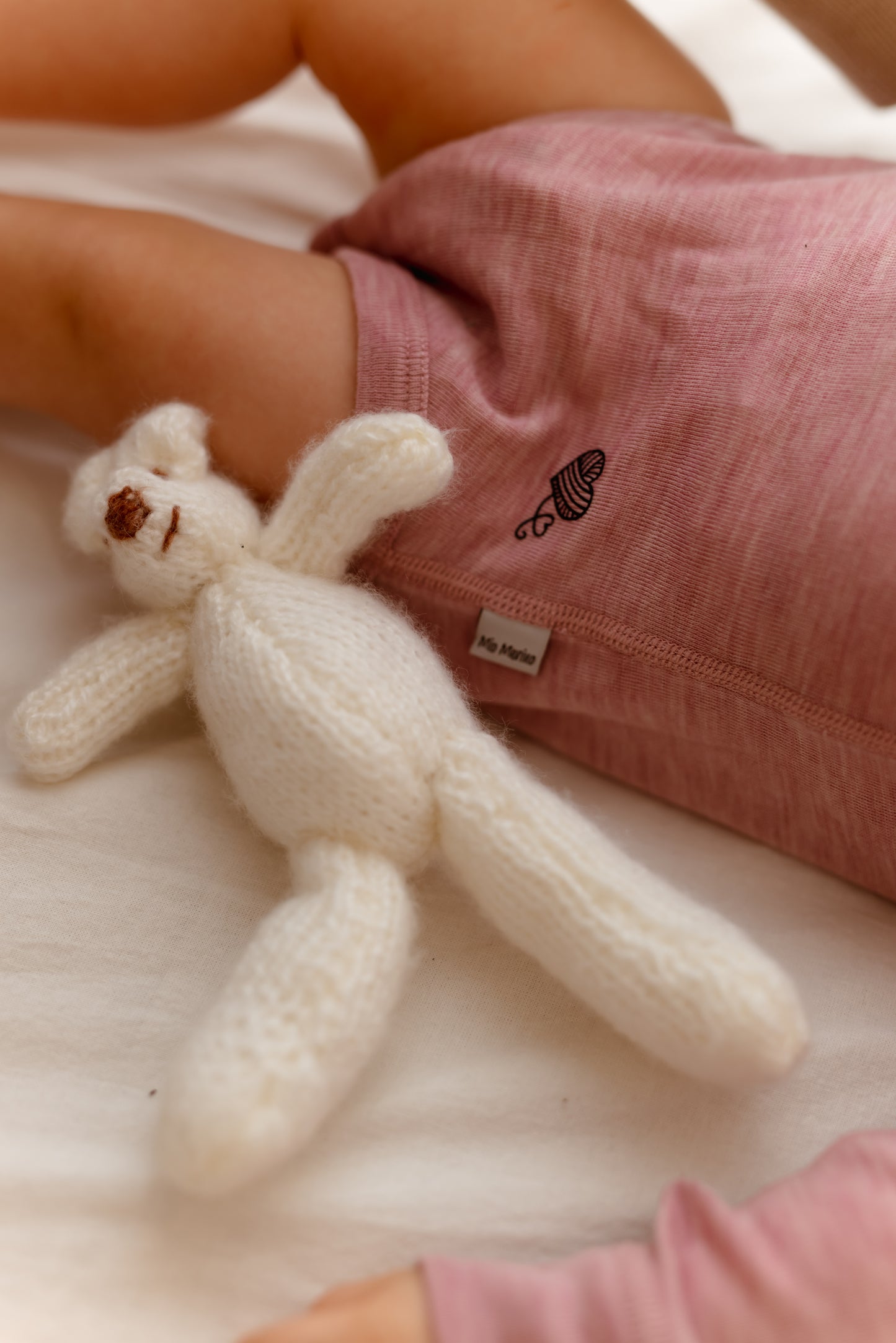 Langarmbody rosé, 100% Merinowolle (bio/GOTS)