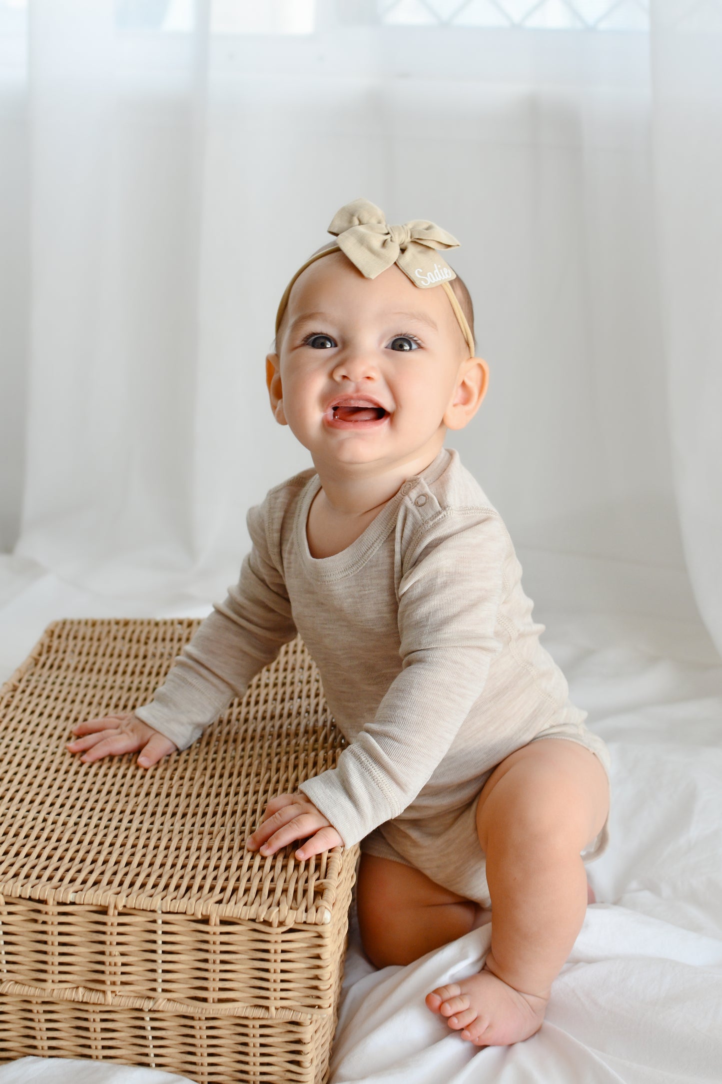 Langarmbody beige, 100% Merinowolle (bio/GOTS)