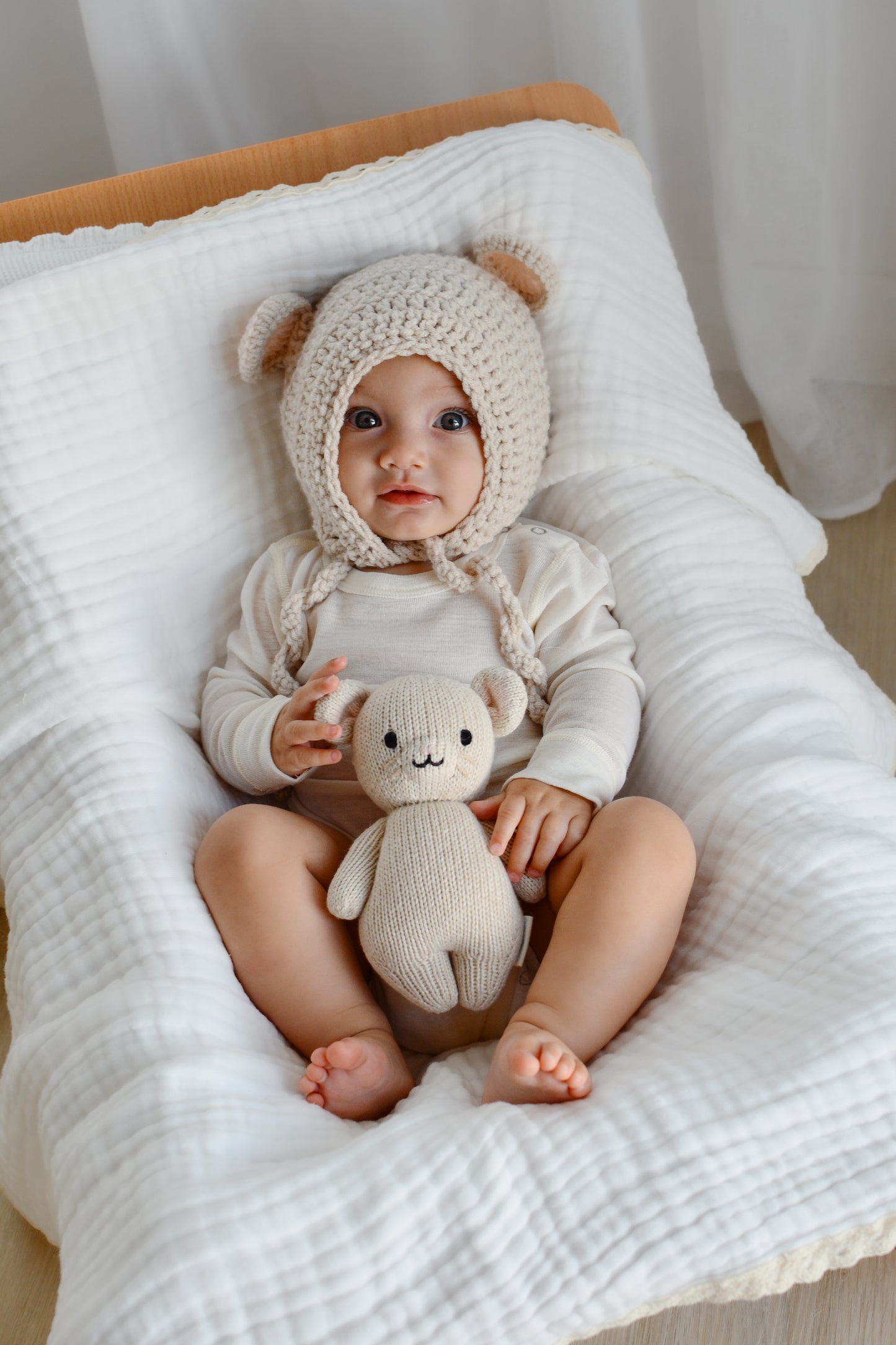 Langarmbody weiß, 100% Merinowolle (bio/GOTS)