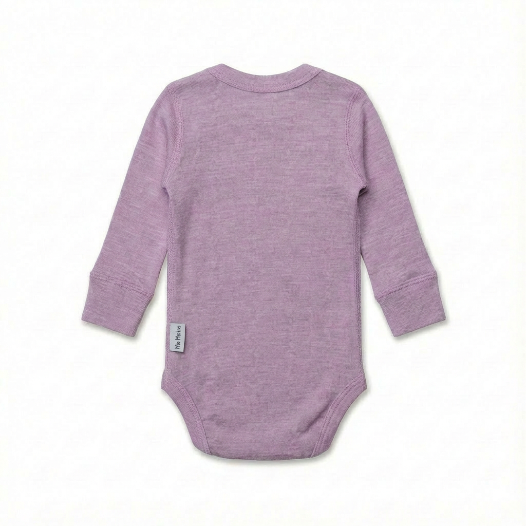 Langarmbody, 100% Merinowolle (bio/GOTS)