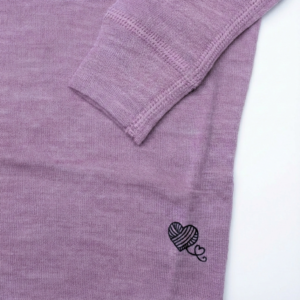 Langarmbody, 100% Merinowolle (bio/GOTS)