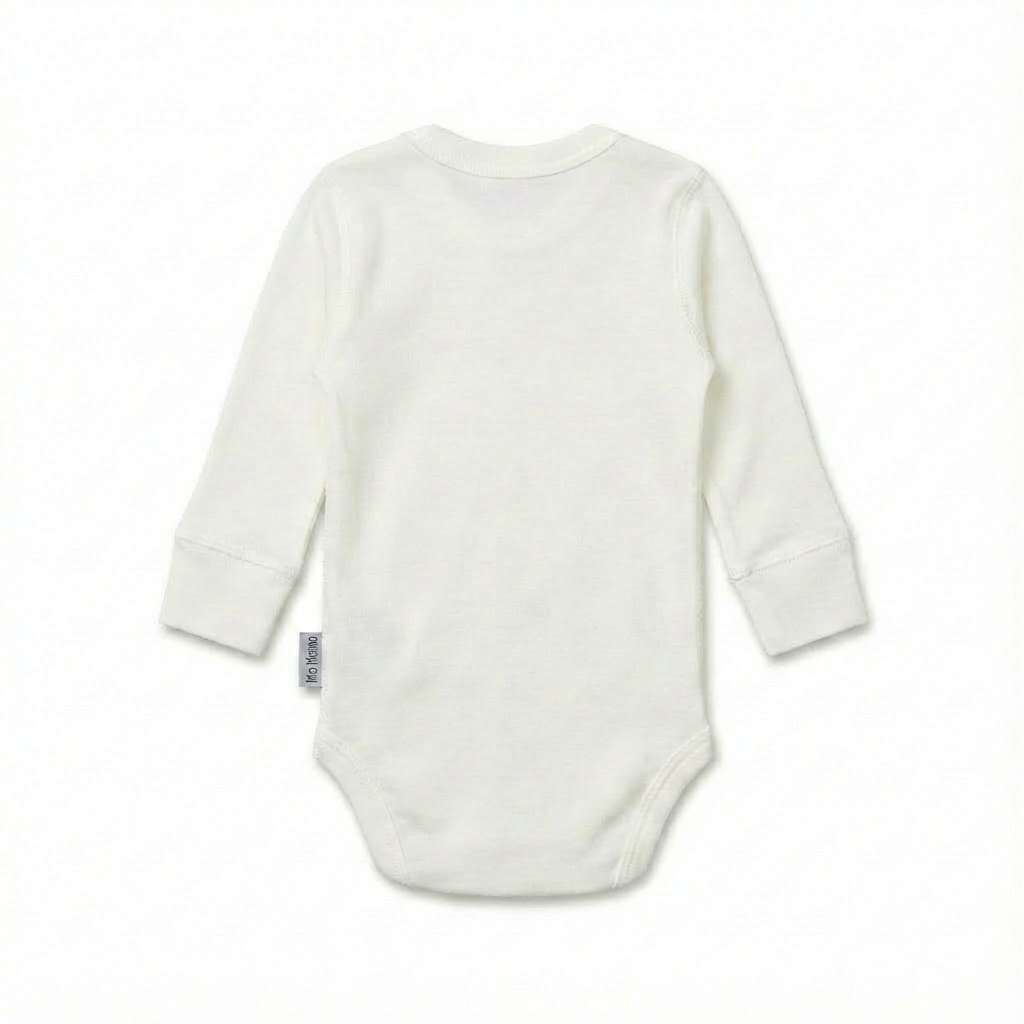 Langarmbody, 100% Merinowolle (bio/GOTS)